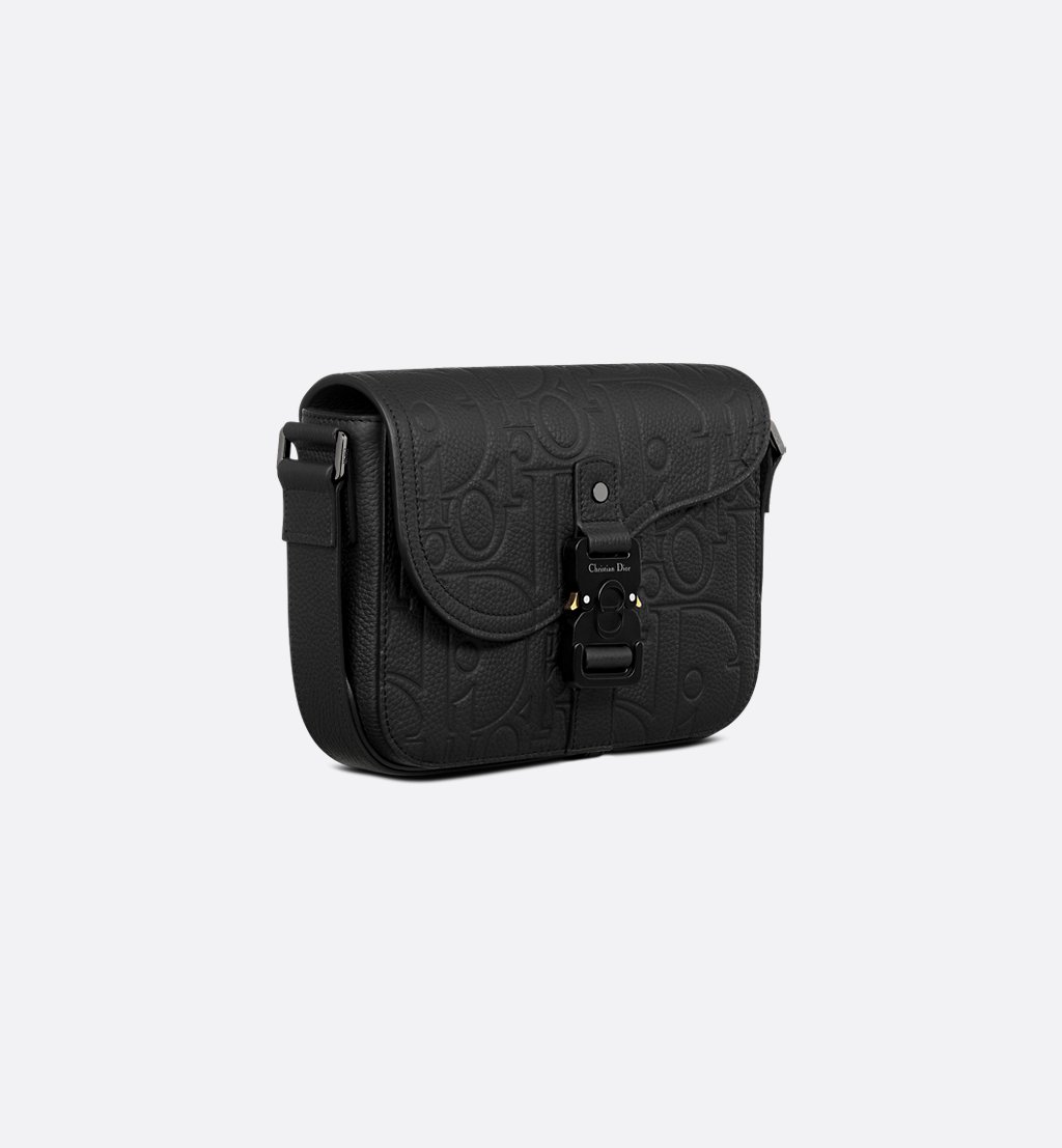 Small Saddle Messenger Bag with Flap - Image 2