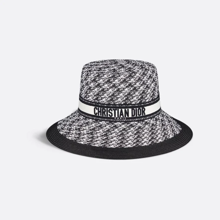 D-Bobby Houndstooth Large Brim Hat