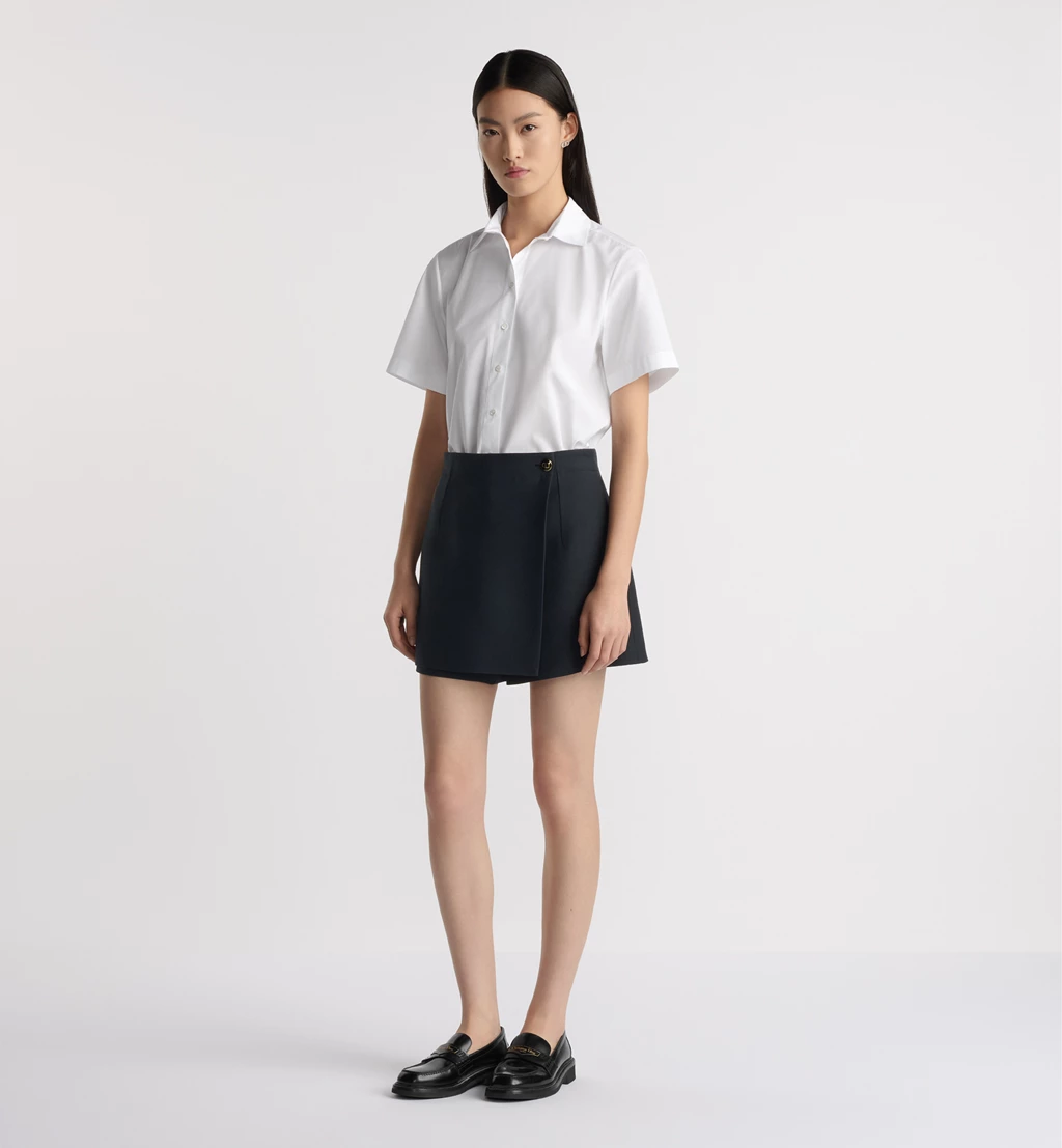 Cropped Button-Up Blouse - Image 4