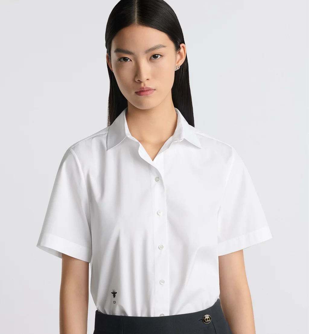 Cropped Button-Up Blouse - Image 5